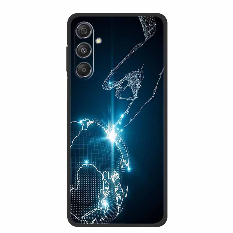 Funda For Samsung A17 Back Cover Case Fashion Black Silicone TPU Soft Phone Case For Samsung Galaxy A17 2025 Case A 17 Coque Bag