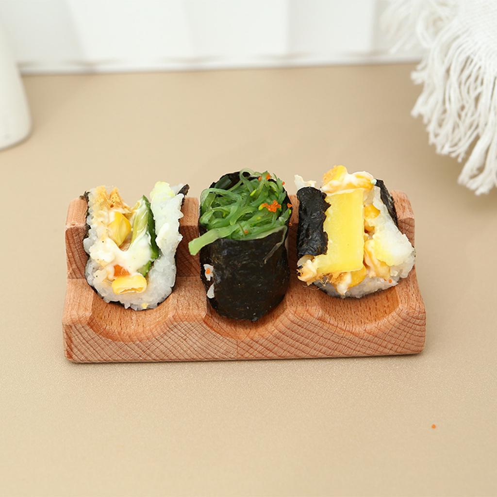 1/2/3/4/5 Fächer Holz Japanisches Sushi-Regal Snack-Lebensmittelhalter Sushi-Boot Serviertablett U-förmiger Lebensmittelbehälter für Restaurant