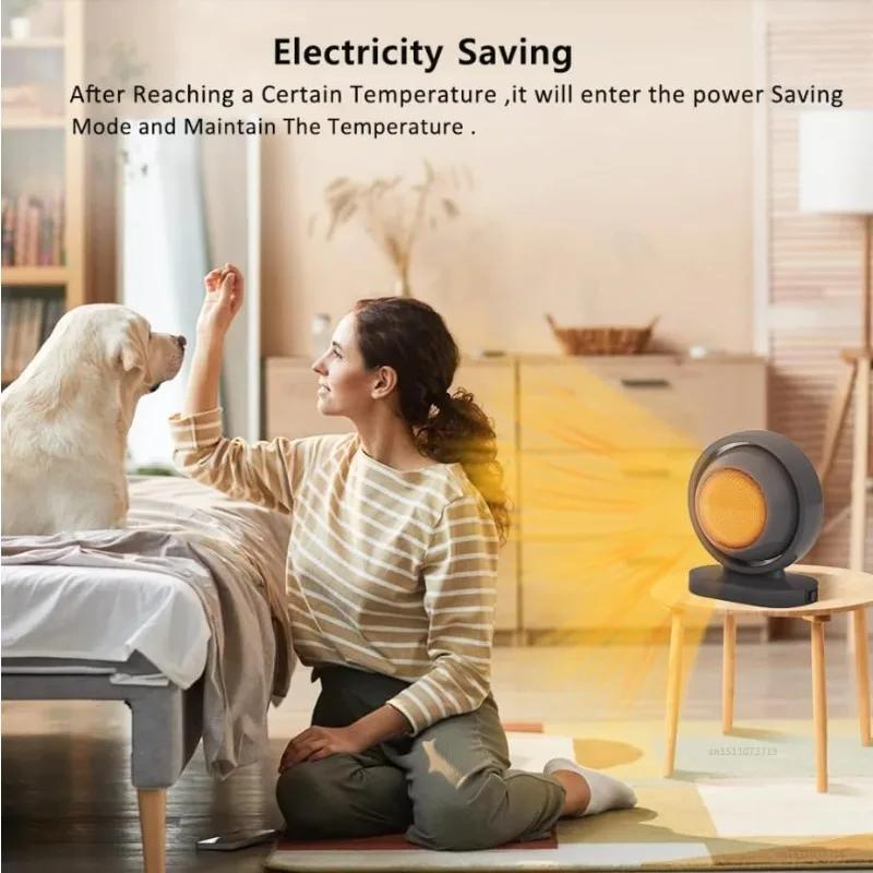 PTC Ceramic Heater Hot Air Blower Electric Portable Bathroom Heater Fan For Home Office Smart Heating Fan Energy Saving