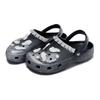 Crocs Classic clog 811 made starry sky angel wings dream ink splashing feeling gift box set hole shoes unisex black and silver
