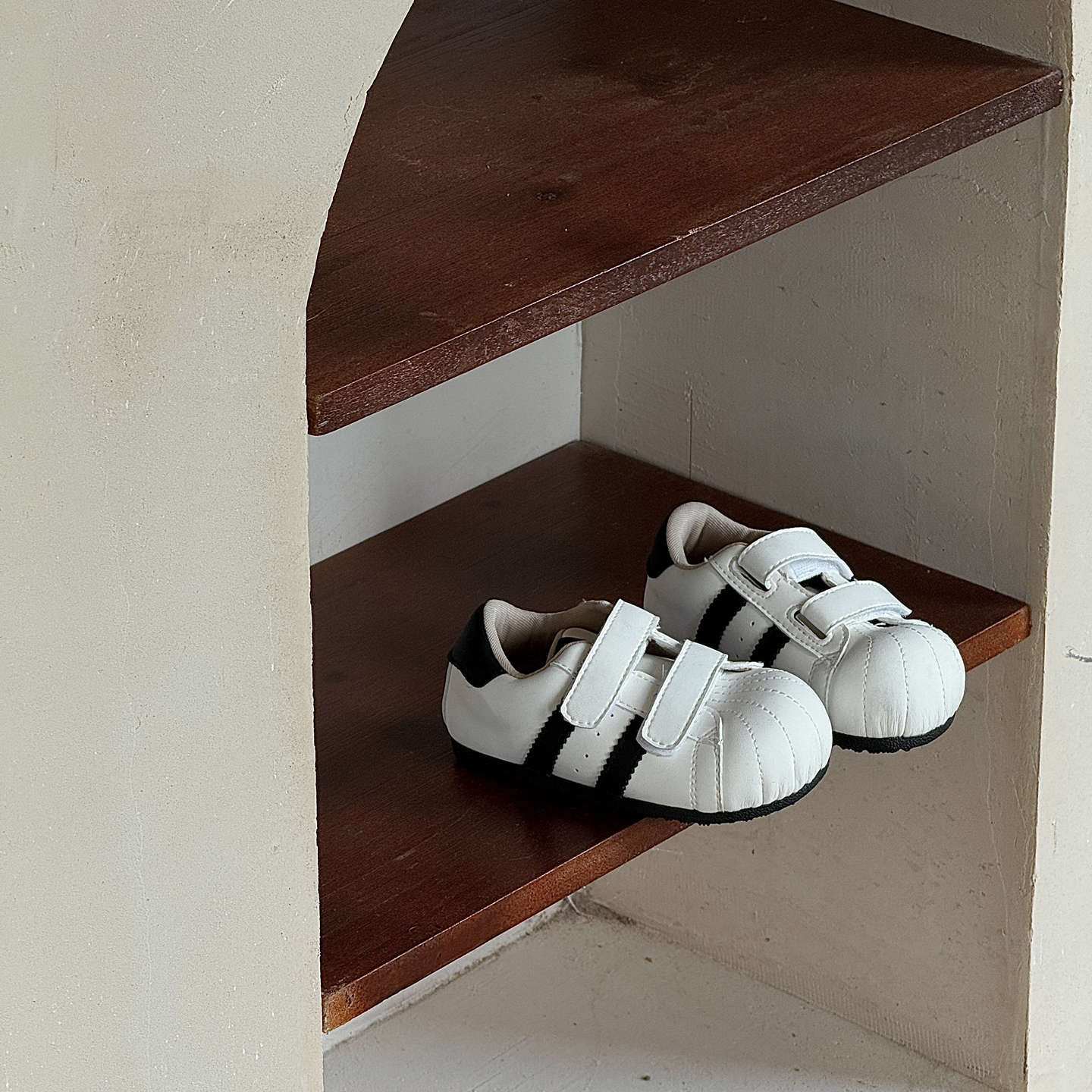 

XSHX обувь-ракушка с большой головой ретро детская функциональная обувь на тонкой подошве Вэньчжоу одноклассники осень новинка на липучке мальчики и девочки 25 бежевый