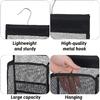 Mesh Shower Caddy Hanging, PVC Bathroom Storage Bag for College Dorm, Gym, Swimming, RV And Travel, Black