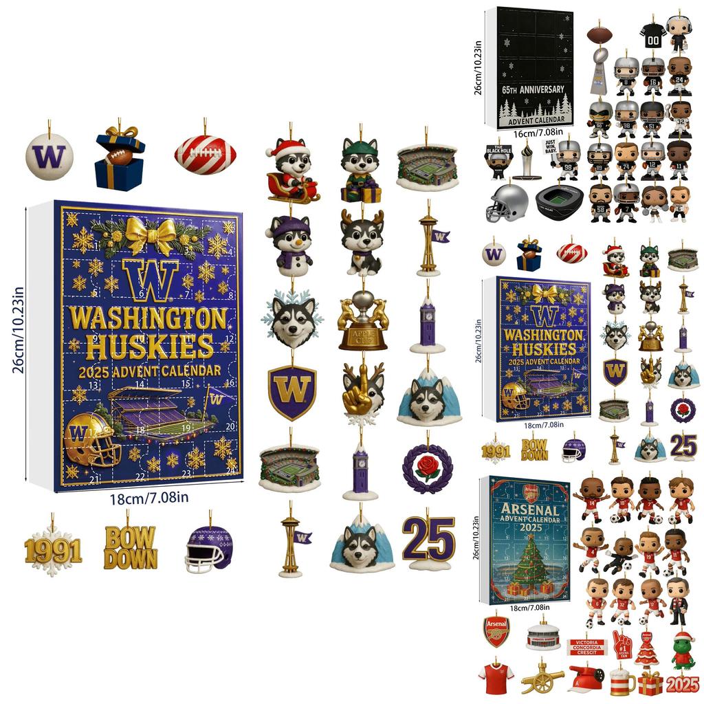 Arsenal Liverpool Fußball Acryl Weihnachten Überraschungsbox Baumschmuck Mit Zeichentrickfiguren Für Feiertagsdeko