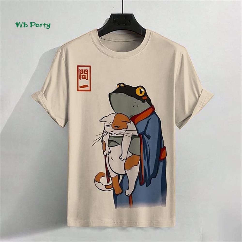 Vintage Japanese Men s T-Shirt 3D Ukiyo-E Printed Short Sleeve T-Shirt Casual Harajuku Tops Summer Men s Street Casual Clothing XXS