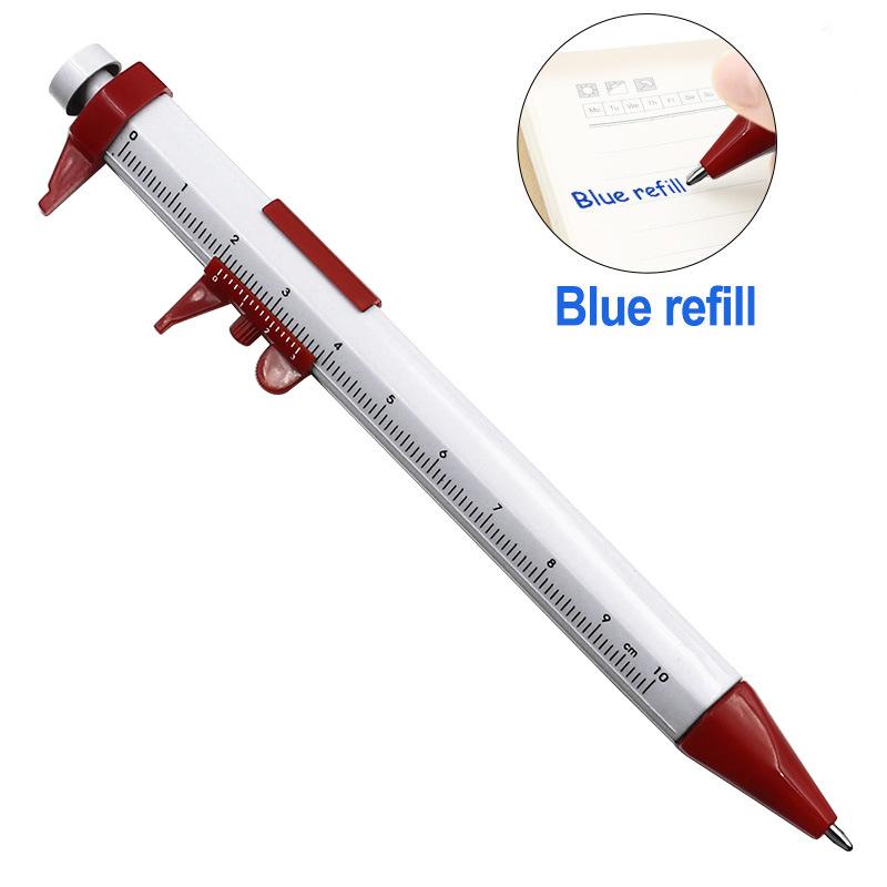 Multifunction Plastic Vernier Caliper Roller Ball Pen Ball-Point 0.5mm Stationery