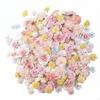 Artificial Flower Heads, DIY Craft Kit, Mixed Small Flowers, Hairpin, Wreath, Decorative