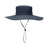Bucket Hat Wide Brim UPF50+ Breathable Water Repellent with Adjustable Drawstring Sun Hat for Men Hiking Camping Beach Dark Blue 