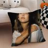 SSophie Marceau Cushion Cover Throw Pillow Cover Hidden Button Durable Polyester Chair Cushion