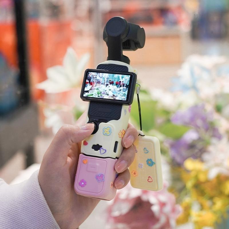 Durability Silicone Cover Compatible for Pocket 3 Camera Cover Protective Case For Full Body And Screen Protections