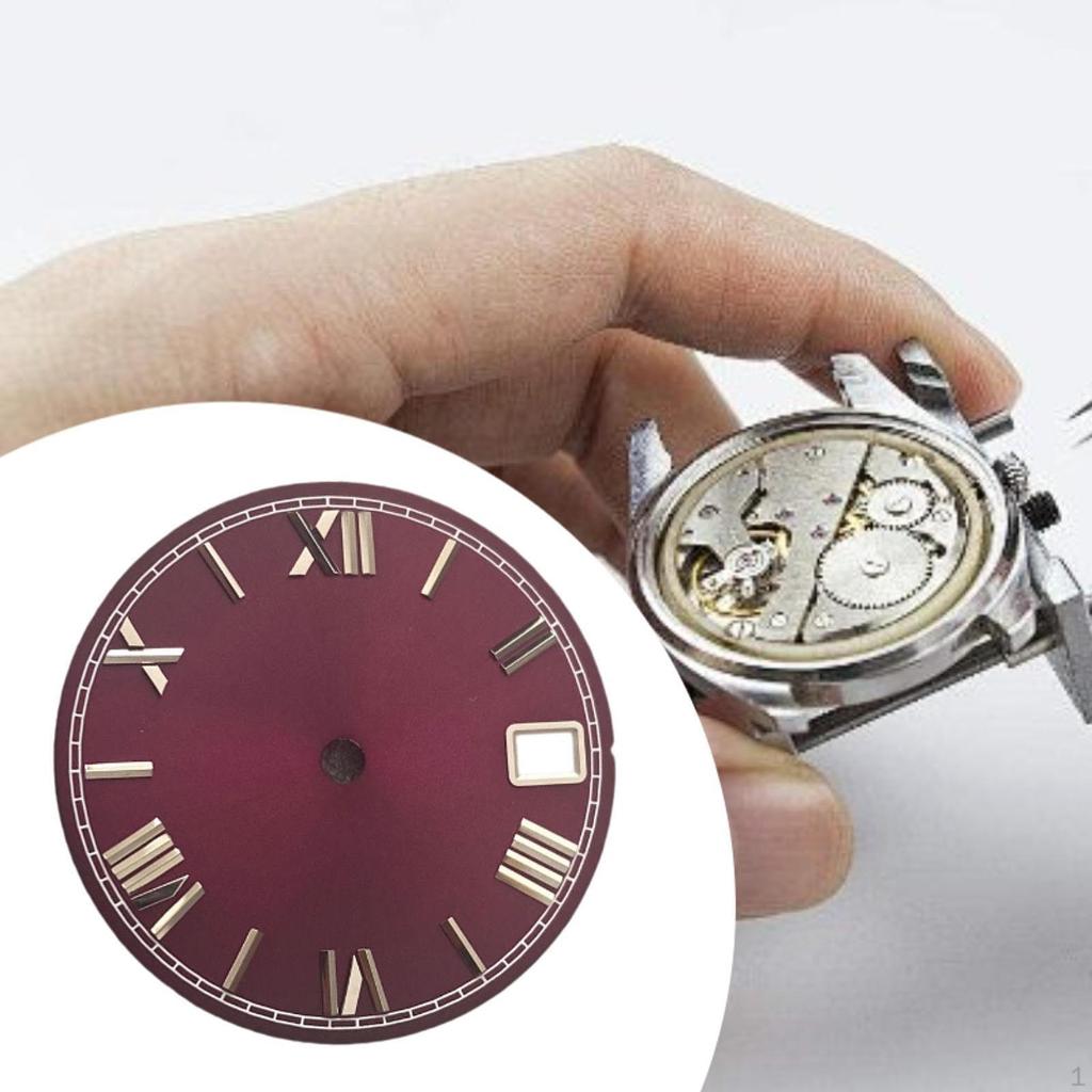 28.5mm Roman Numerals Dial Metal Component for NH36 Movement