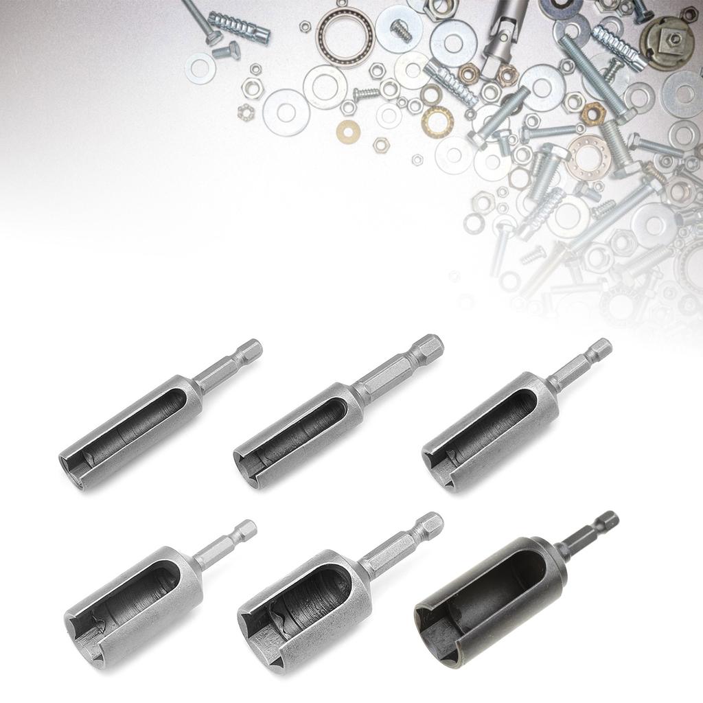80mm Nut Driver 1/4inch Hex Shank Slotted Drill Bit Socket Wrench Slotted Extension Driver Adapter 8/10/12/14/17/19mm