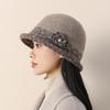 Elegant Bucket Hat In The Elderly Autumn New Travel Hat Sun Hat Thermal Basin Hat