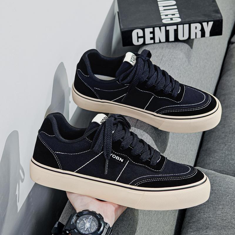

2025 autumn new men s shoes breathable men s canvas shoes men s retro sports skateboard shoes fashion casual trendy shoes 39