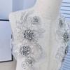 Fashion Lace Flower Applique Flower Design Clothing Applique Rhinestones Applique  Sew On Patches