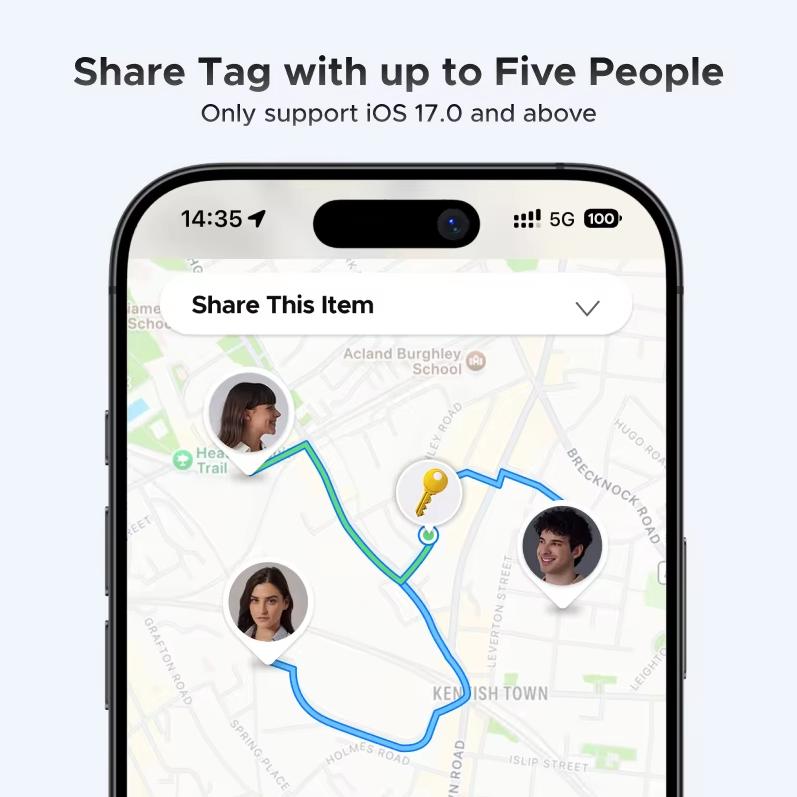 Ugreen Apple Certified Location Tracker Anti Loss Device Wireless Location Accurate Search for Compact Block Models