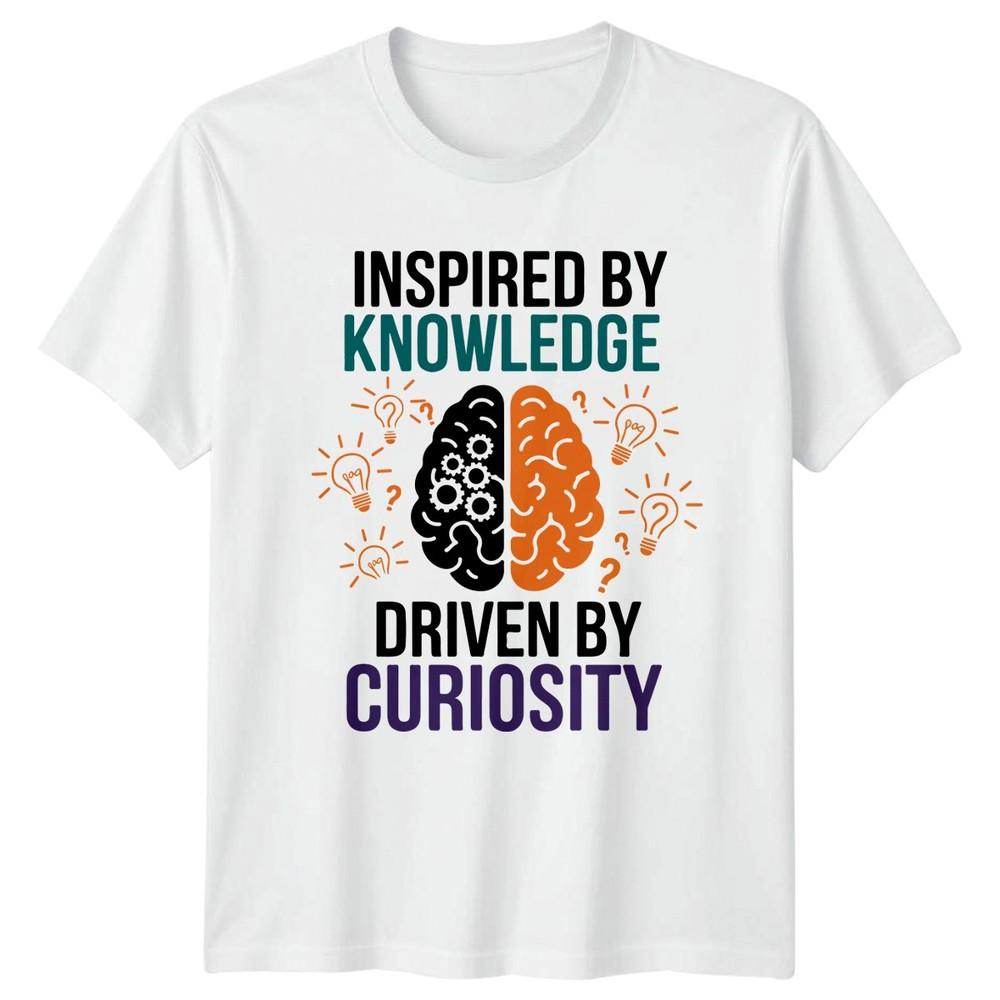 Inspired By Knowledge Driven By TShirt Brain Learning Science Gift S