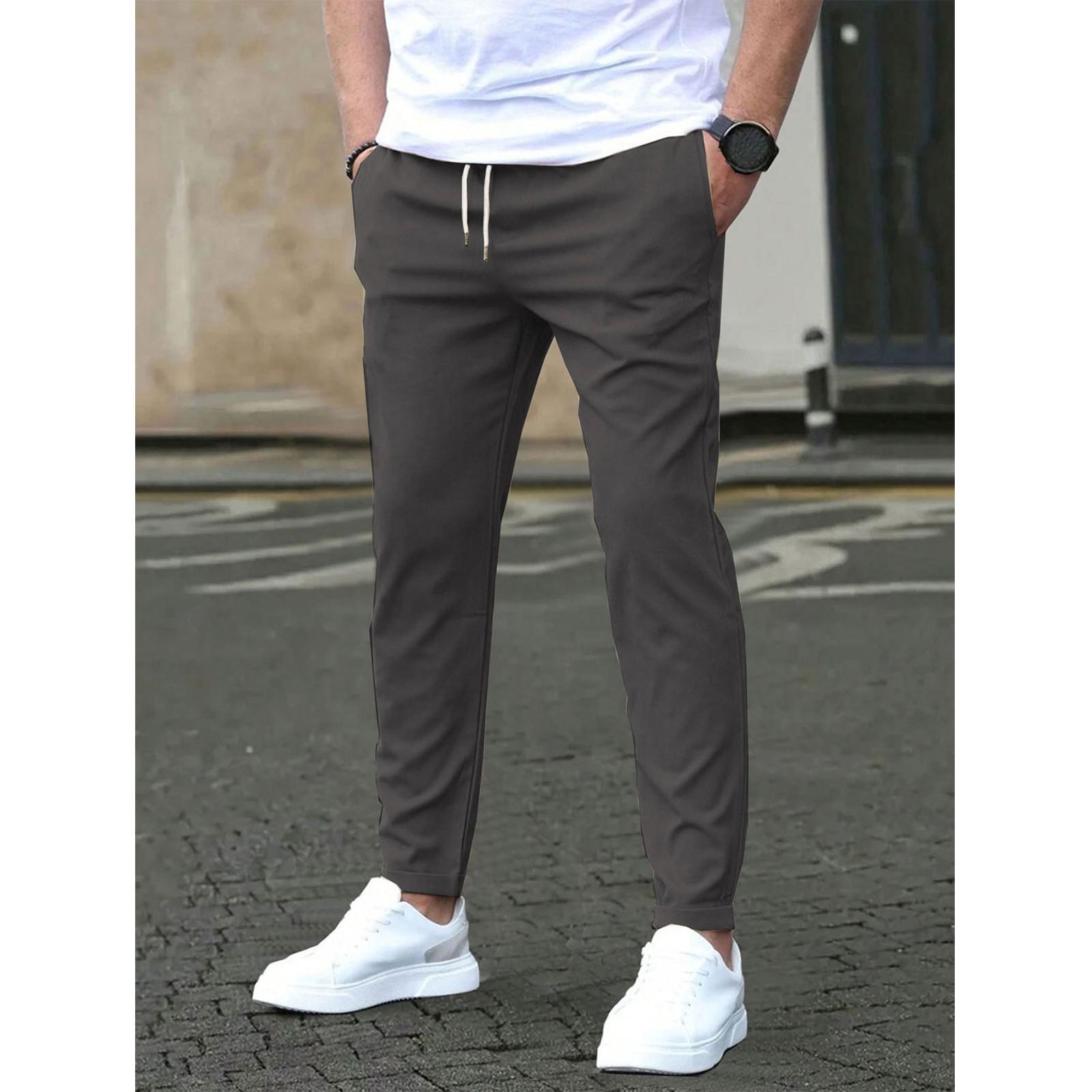 

Повседневные облегающие брюки Ninepoint для мужчин, однотонные повседневные брюки с карманами XXL