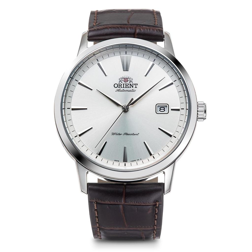 ORIENT automatic winding wristwatch mechanical domestic manufacturer warranty RN-AC0F07S mens white silver
