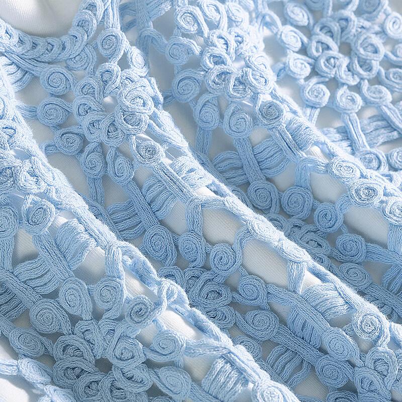 Women's Crochet V-Neck Knit Vest