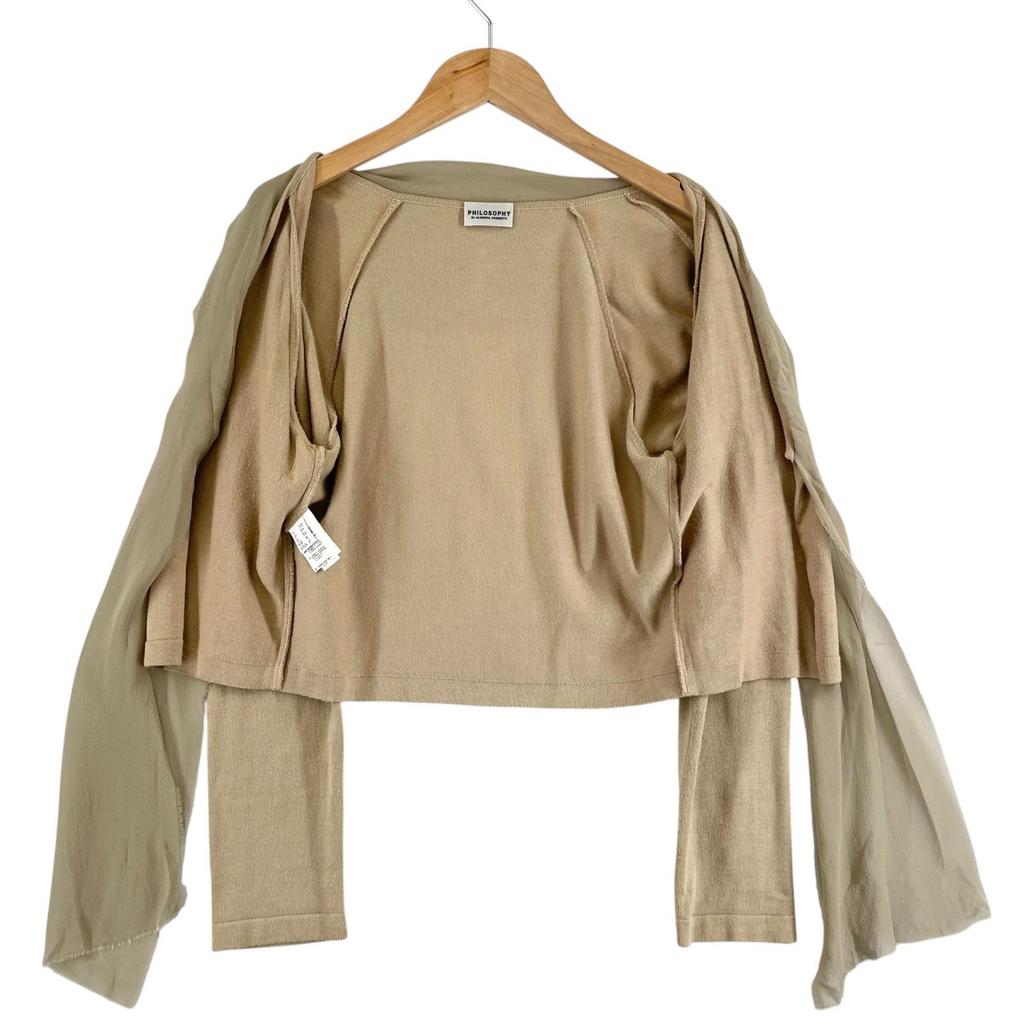 ALBERTA FERRETTI Plain cardigan beige Women used