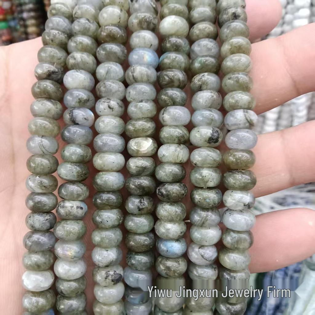 100 Natural Stone 5x8mm Abacus Beads for Jewelry Making – Bracelets & Necklaces