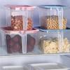 Refrigerator Storage Box,   PP Material, Sealed Food Preservation, Rectangular   for Fruits and Vegetables