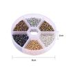 Handmade Mixed-Color Seed Beads Set: 6-Compartment Box for DIY Bracelets and Necklaces