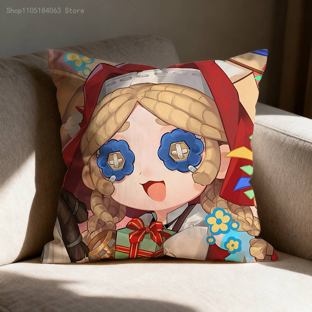 I-Identity V Throw Pillow Case For 45x45cm 55x55cm 30x30cm Square Car Pillowcase Home Bedchamber Decor Gift