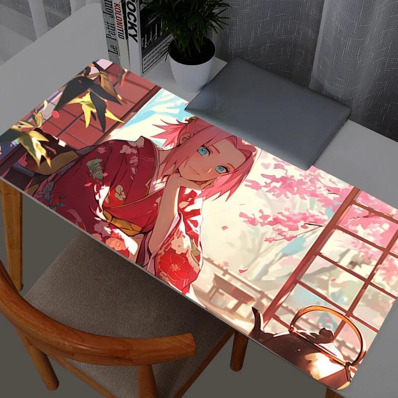

Naruto Sakura Haruno Mouse Pad Anime Mouse Pads Gaming Accessories Mousepad Gamer PC Completo Computer Keyboard Desk Mat Varmilo 30x60x0.2cm