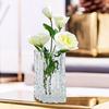Aoderun Glass Vase Crystal Vase Heavy Duty Large Flower Vase for Dining Table Kitchen Office Home Shelf Wedding Living Room Centerpieces(Clear)