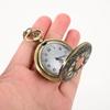 Vintage Charm Black Unisex Fashion Roman Number Quartz Steampunk Pocket Watch Women Man Necklace Pendant with Chain Gift