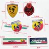 3D Aluminum Car Rear Trunk Fender Emblem Badge Sticker Decals for Abarth 500 124 Punto Ducato Palio Bravo Accessories