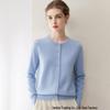 Pure Cashmere Loose Fit Round Neck Cardigan