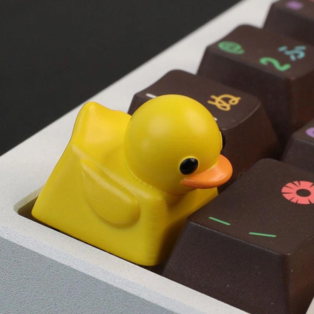 Resin Mechanical Keyboard Cap Cartoon ESC Keycap Duck Keyboard Keycap Replacement Parts