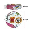 Mini Retractable Portable Ruler Tape Measure Fabric Covered Tailor Ruler Sewing Tools Accessories 1.5M/2M