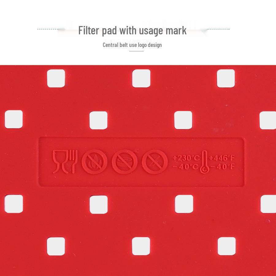 Silicone Baking Mat: Washable Oil-Filtering & Heat-Insulating Air Fryer Kitchen Accessory