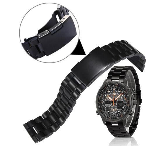 

Черный ремешок для часов из нержавеющей стали для CITIZEN Navihawk U680-S098378 JY8037-50E
