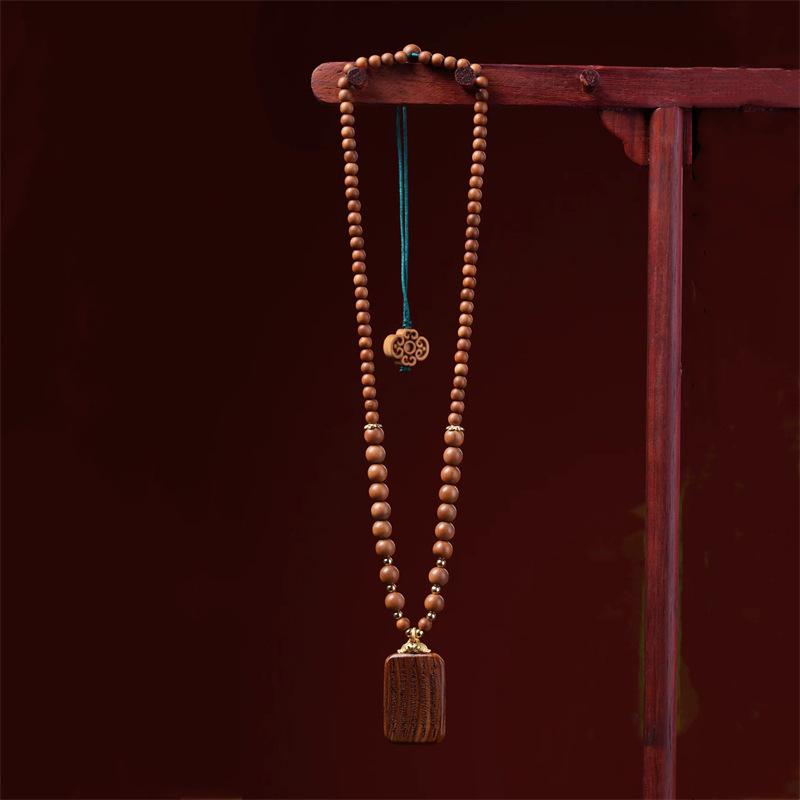 

Набор ожерелий из старого горного сандала: Винтажные женские украшения в этническом стиле All Natural