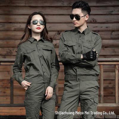 Men's Summer Workwear Set: Anti-Scald, Wear-Resistant Long & Short Sleeve Clothing for Welders and Construction Workers.