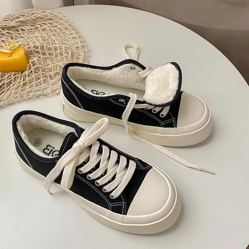 Fashion Women Canvas Sneakers Men Casual Shoes Flat Shoes Lace-Up Zapatillas Mujer Chaussure Femme Platform Sneakers