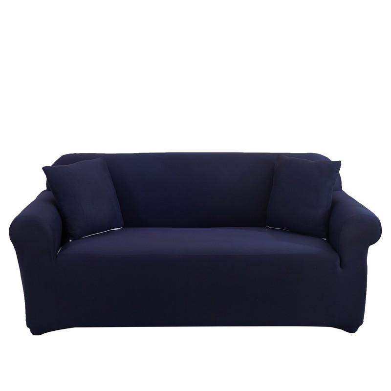 Premium Solid Color Elastic Sofa Cover Four Seasons Stretch Couch Cover Universal Single Double Seat Protector Luxury Home Decor