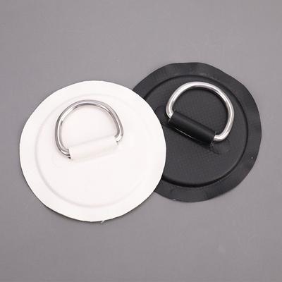 4Pcs Surfboard Dinghy Boat Pvc Patch D Ring Deck Rigging Sup Round Ring Pad