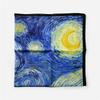 Starry Sky Oil Painting Print Square Scarf