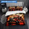 Nighttime Truck Drive 3pcs K-pop music group Bedding set,Ideal for Bedroom, Dormitory,Including Duvet Cover And 2pcs Pillowcases,Fan gifts