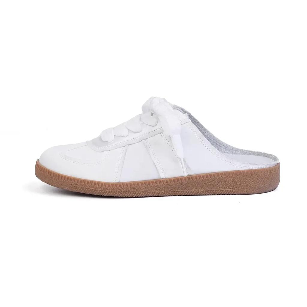 Fashion Women Wear Flat 2024 New Spanish Small White Shoes Lazy Slip-on Shoes