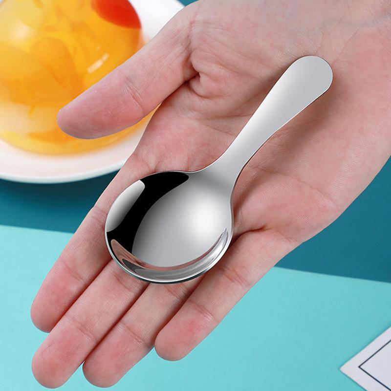 Spoon Easy To Clean Round And Smooth Stainless Steel 30g Cookware/drinkware/tableware/accessories Round Head Spoon Mini Teaspoon