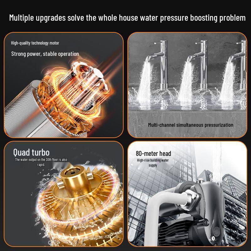 Intelligent Whole House Automatic Water Booster Pump for Bathrooms & Solar Showers