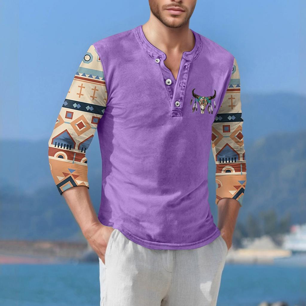 Herre T-skjorte Street Casual Mote Kortarmet Topp