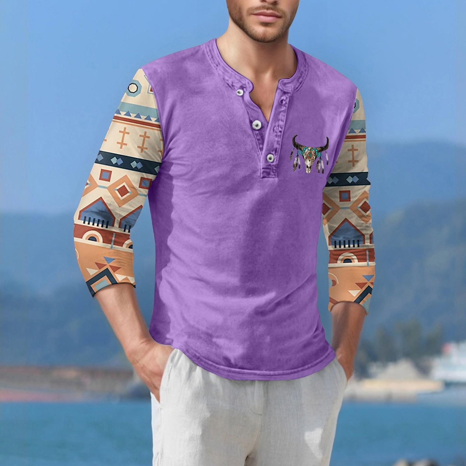 

Чоловіча футболка з короткими рукавами, вулична повсякденна мода XL фіолетовий