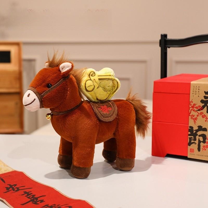 Traditional Horse Plush Doll With Soft Plush Material For Celebrations And Home Decoration